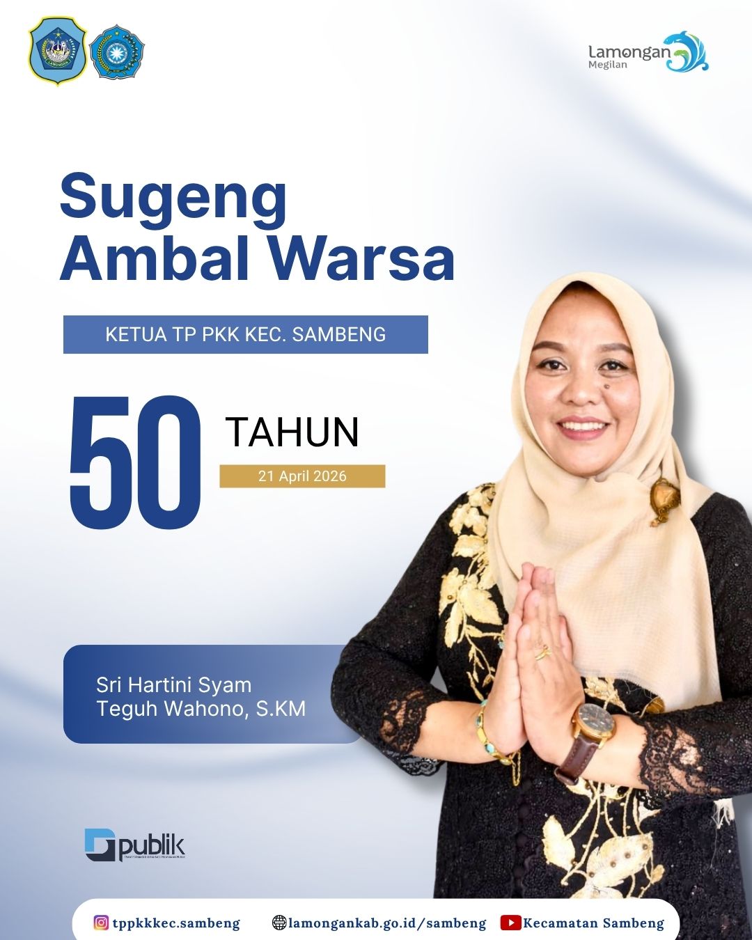 Foto: SELAMAT ULANG TAHUN KE-50 KETUA TP PKK KECAMATAN SAMBENG