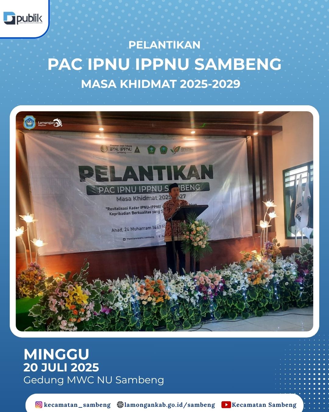 Foto: PELANTIKAN PAC IPNU IPPNU SAMBENG MASA KHIDMAT 2025-2029