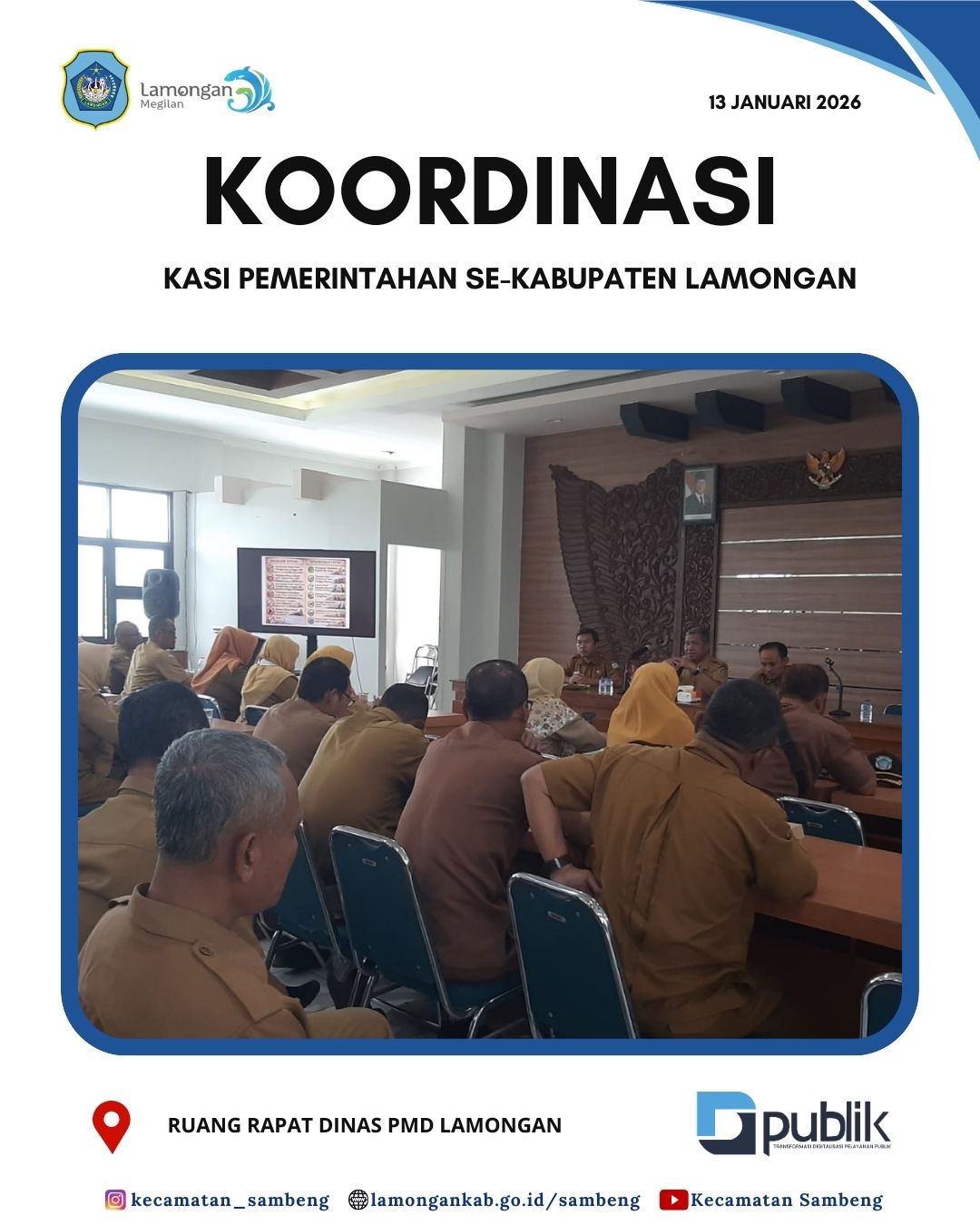 Foto: KOORDINASI KASI PEMERINTAHAN SE-KABUPATEN LAMONGAN