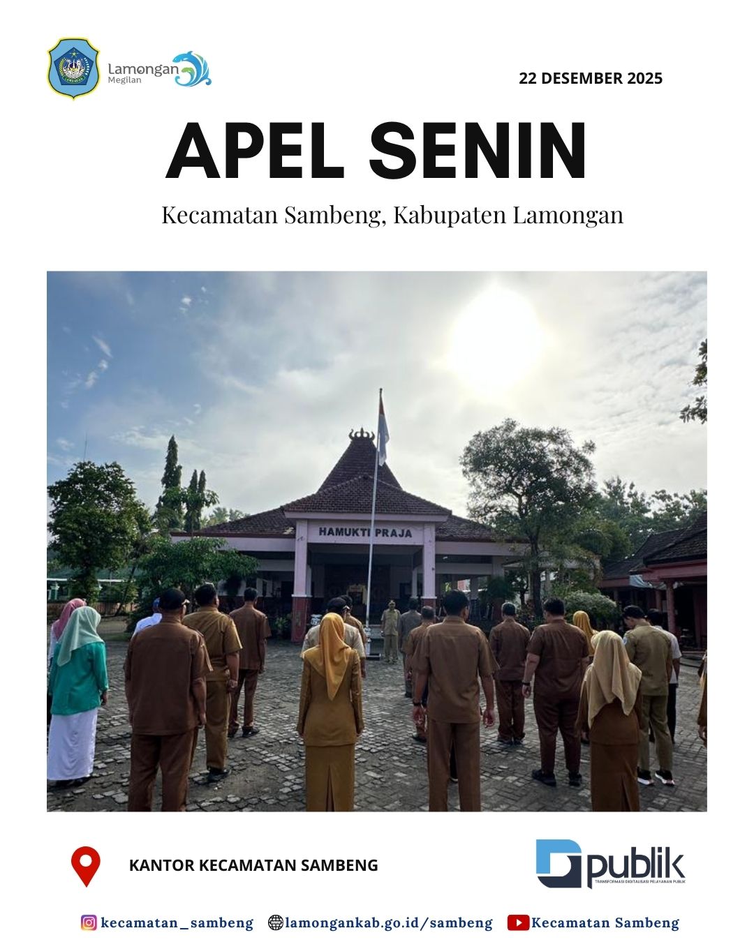 Foto: APEL SENIN KECAMATAN SAMBENG KABUPATEN LAMONGAN