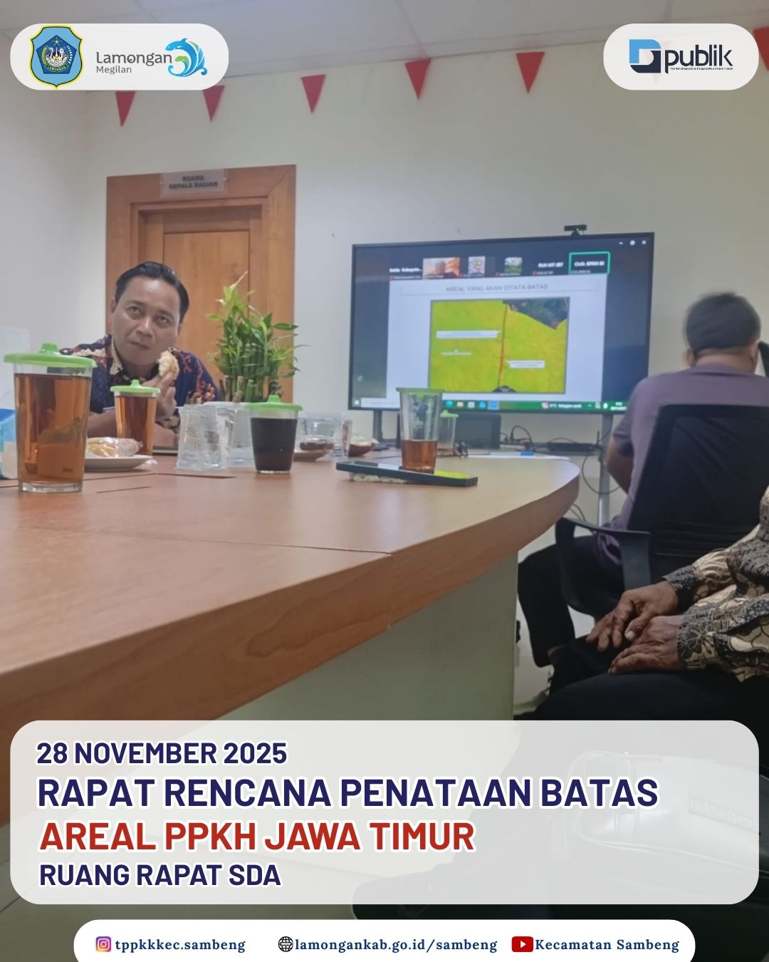 Foto: RAPAT RENCANA PENATAAN BATAS AREAL PPKH JAWA TIMUR DI WILAYAH KABUPATEN LAMONGAN