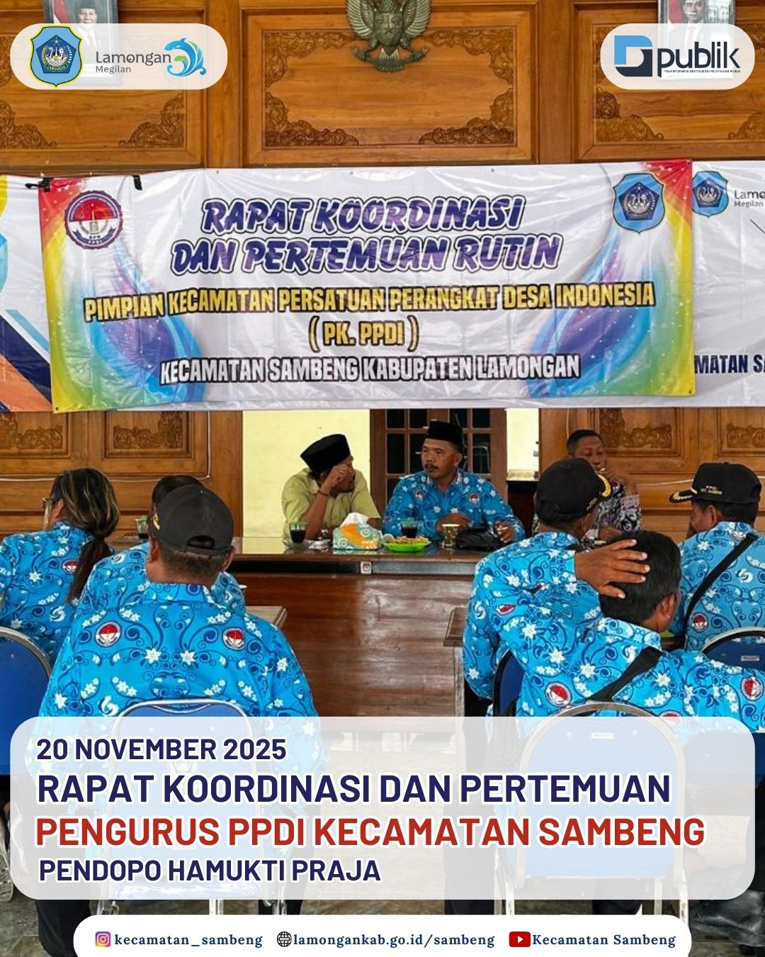 Foto: RAPAT KOORDINASI DAN PERTEMUAN PENGURUS PPDI KECAMATAN SAMBENG