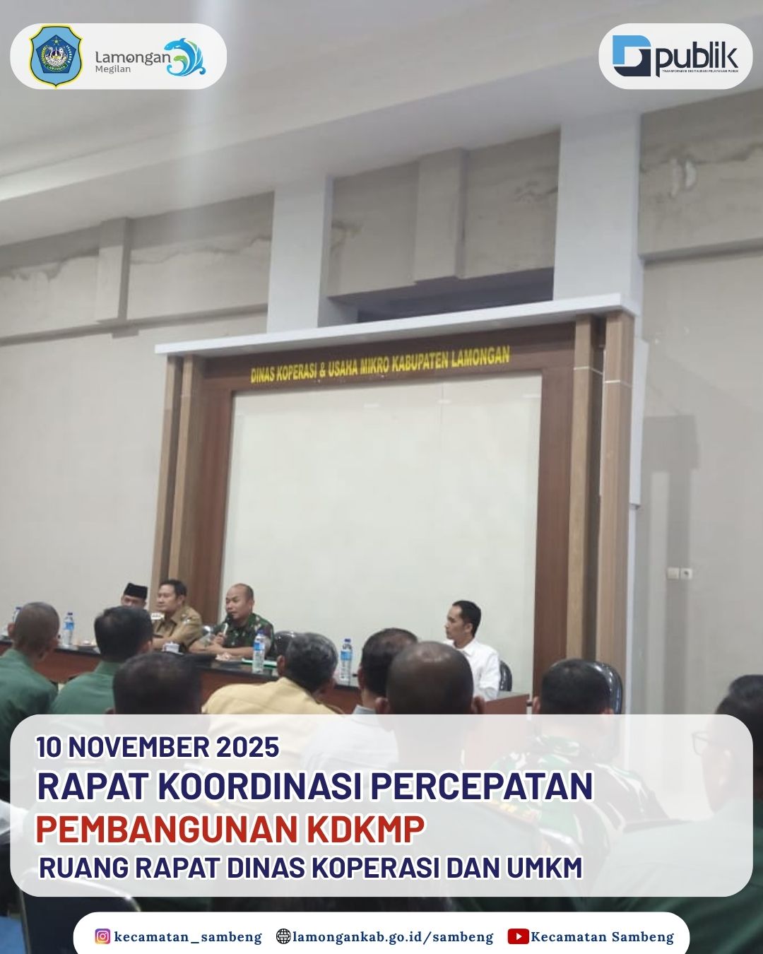 Foto: RAPAT KOORDINASI PERCEPATAN PEMBANGUNAN KDKMP