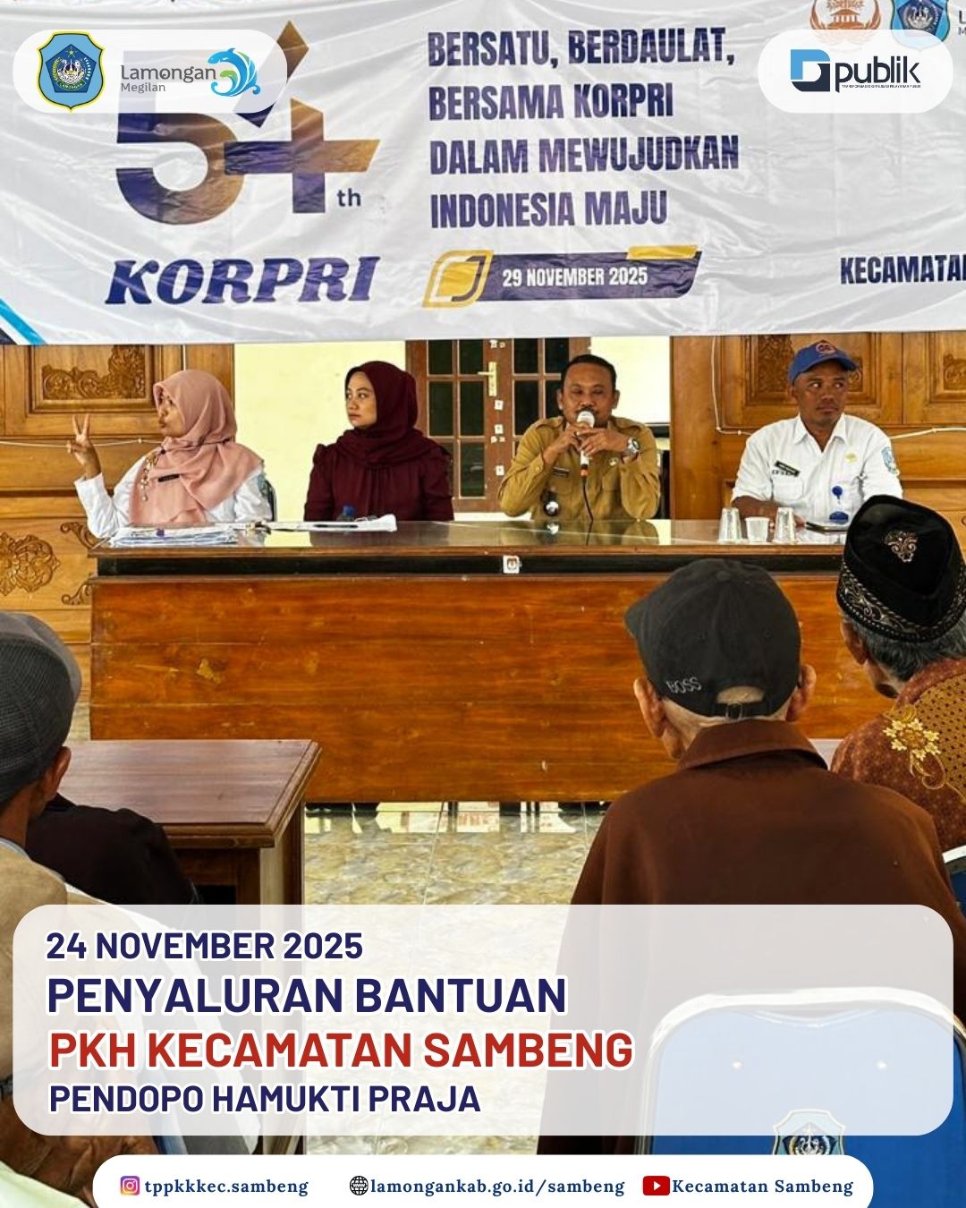 Foto: PENYALURAN BANTUAN PKH PLUS SE-KECAMATAN SAMBENG