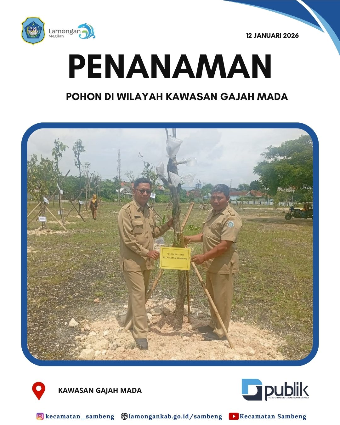 Foto: PENANAMAN POHON KESAMBI DI WILAYAH KAWASAN GAJAH MADA