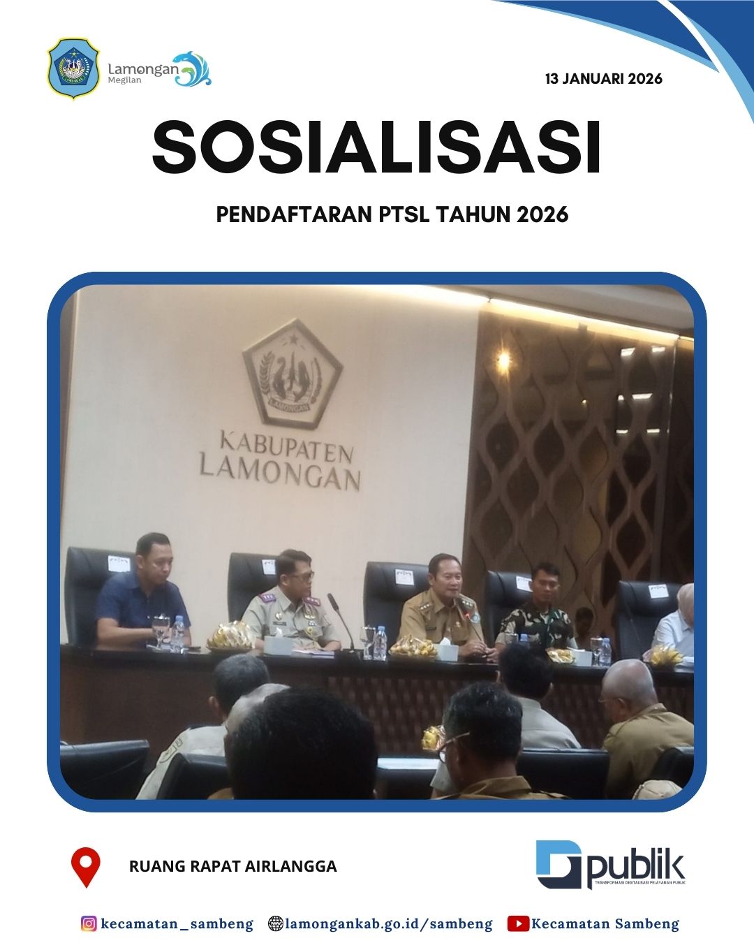 Foto: SOSIALISASI PENDAFTARAN PTSL TAHUN 2026