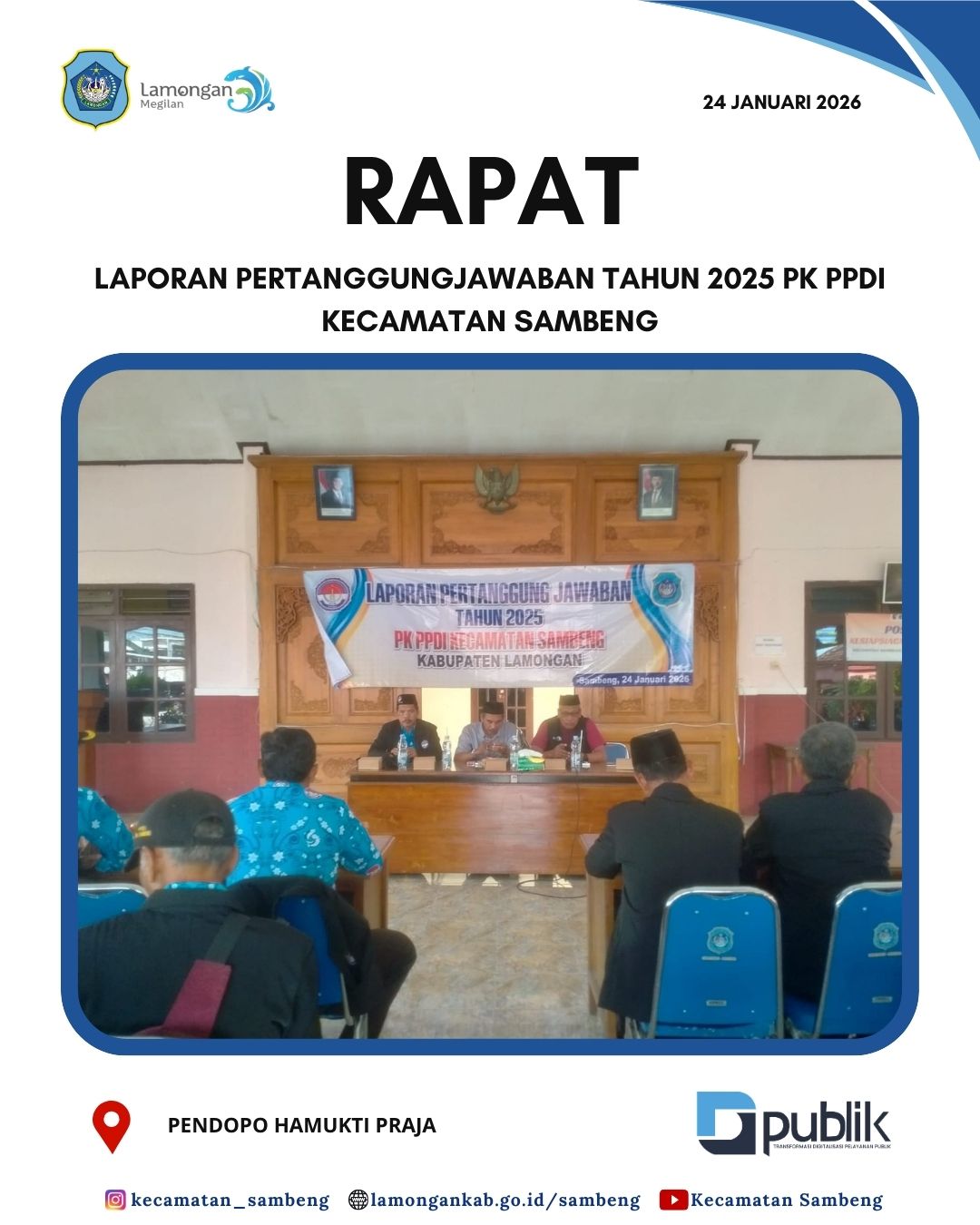 Foto: RAPAT LAPORAN PERTANGGUNGJAWABAN TAHUN 2025 PK PPDI KECAMATAN SAMBENG