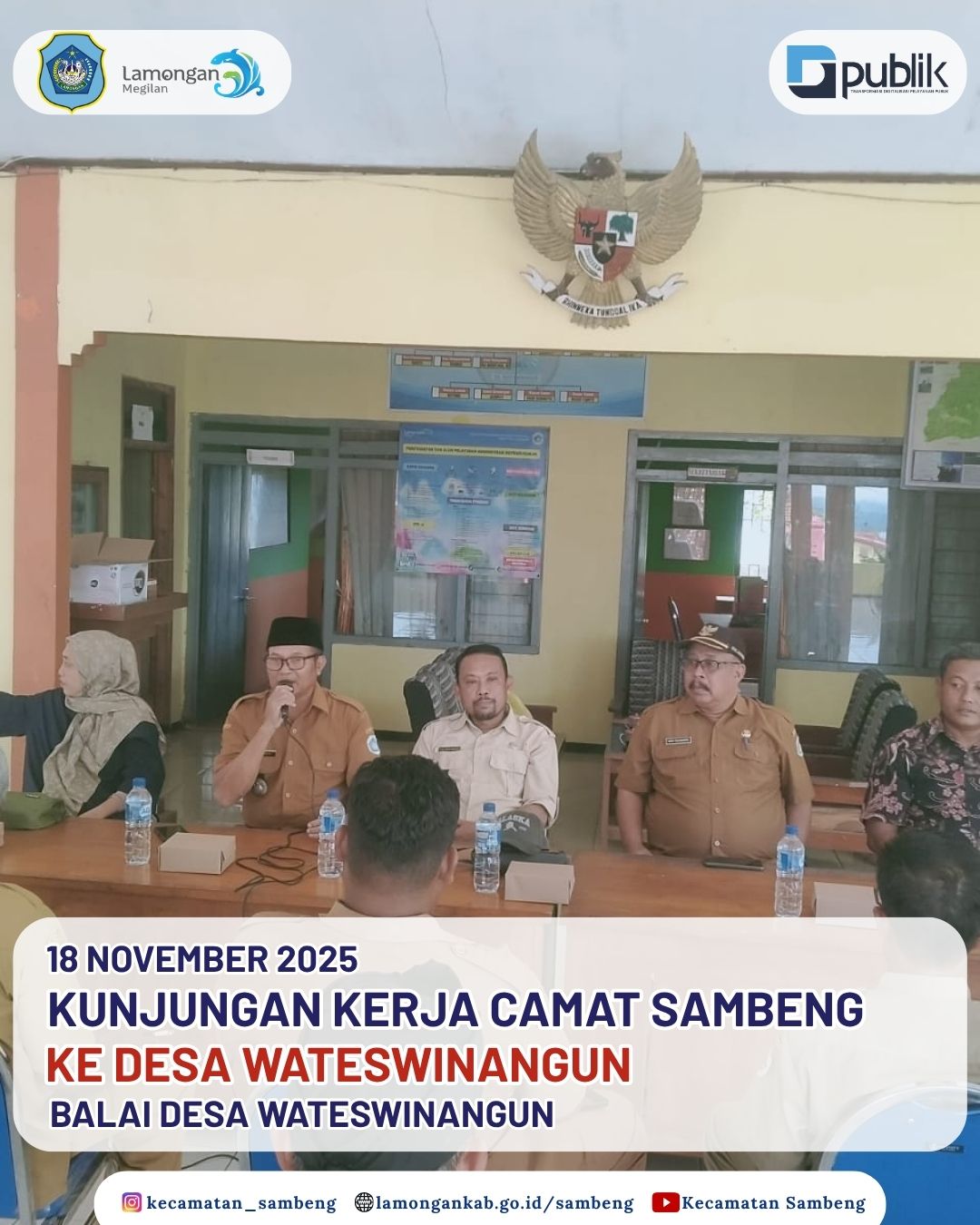 Foto: KUNJUNGAN KERJA CAMAT SAMBENG DI DESA WATESWINANGUN