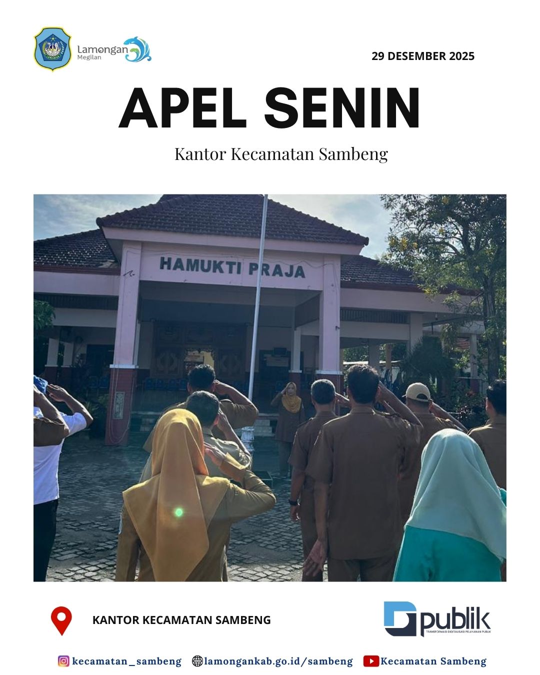 Foto: APEL SENIN KANTOR KECAMATAN SAMBENG