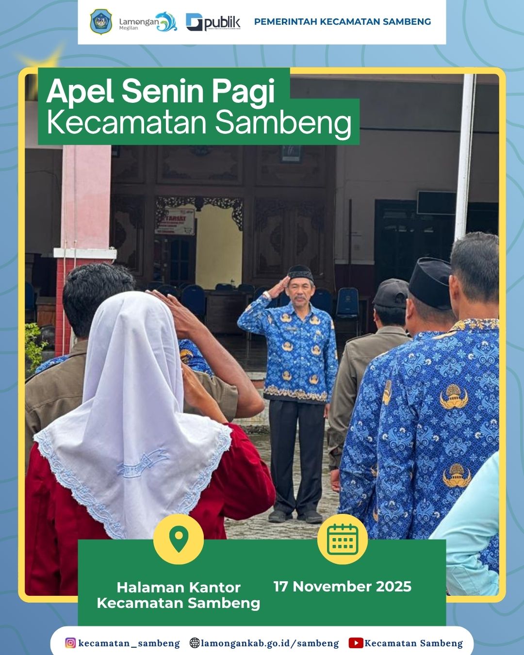 APEL SENIN PAGI KECAMATAN SAMBENG