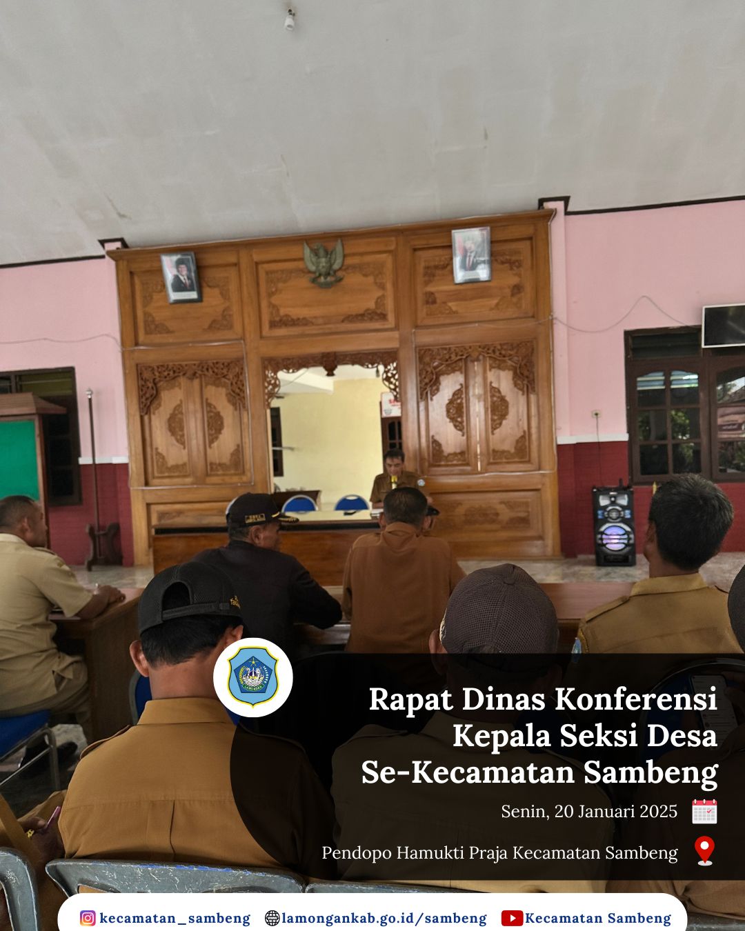 RAPAT DINAS KONFERENSI KEPALA SEKSI DESA SE-KECAMATAN SAMBENG