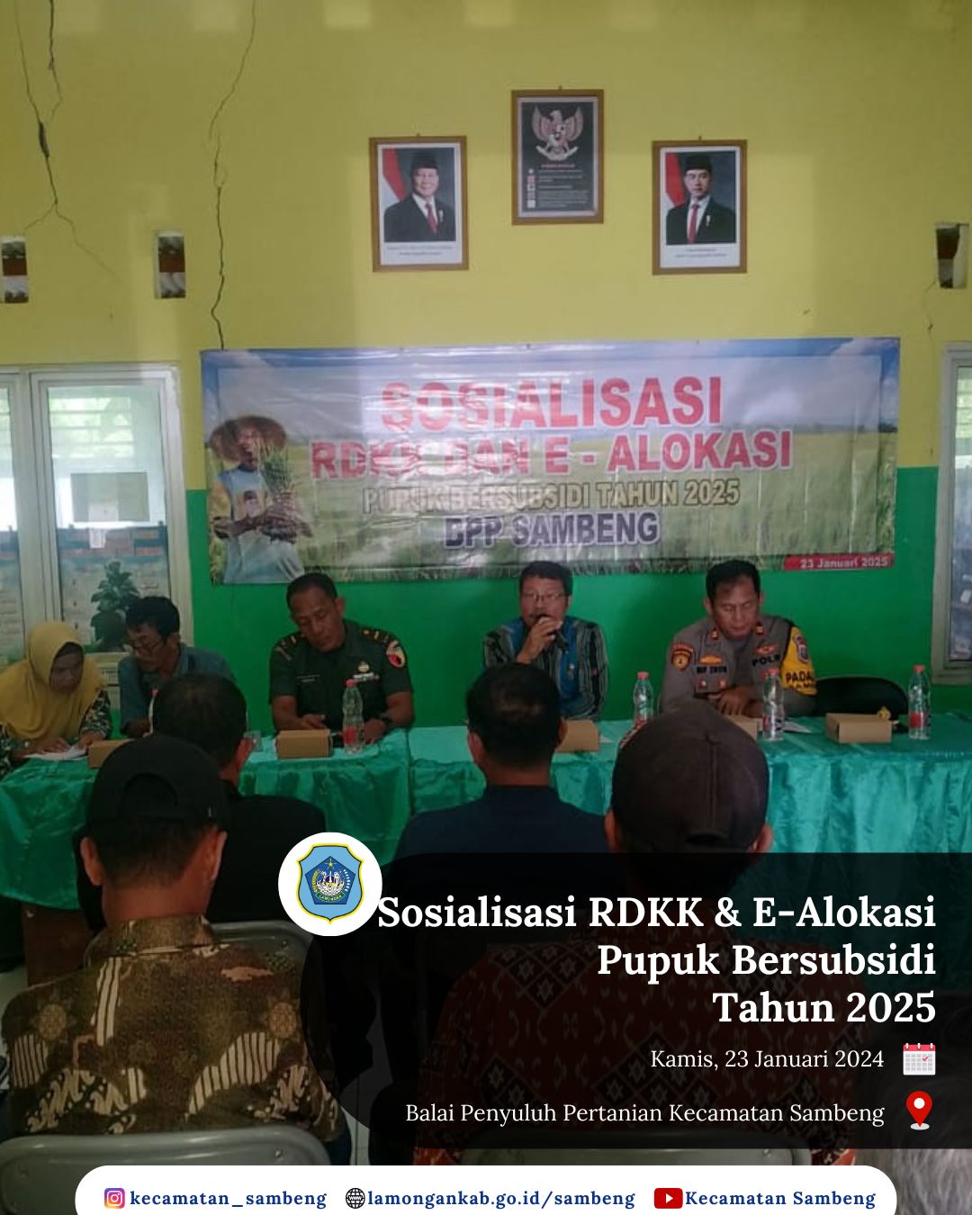 SOSIALISASI RDPKK & E-ALOKASI PUPUK BERSUBSIDI TAHUN 2025