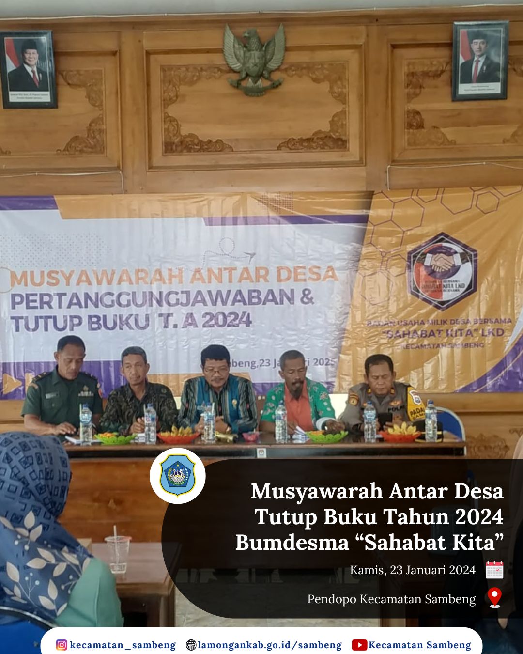 MUSYAWARAH ANTAR DESA TUTUP BUKU TAHUN 2024 BUMDESMA ''SAHABAT KITA''