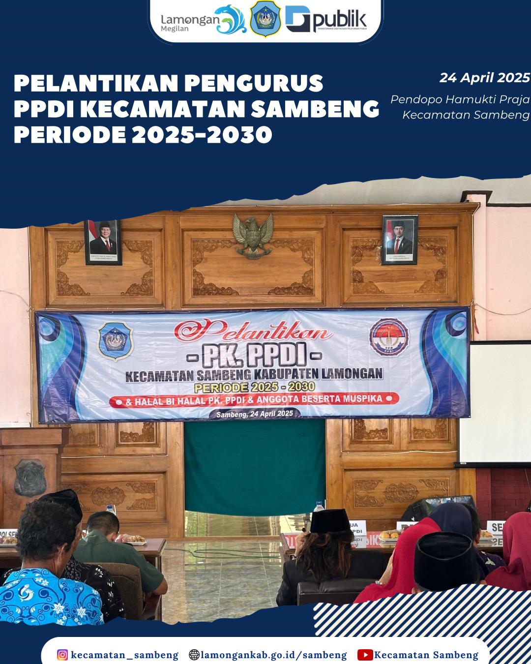 PELANTIKAN PENGURUS PPDI KECAMATAN SAMBENG PERIODE 2025-2030