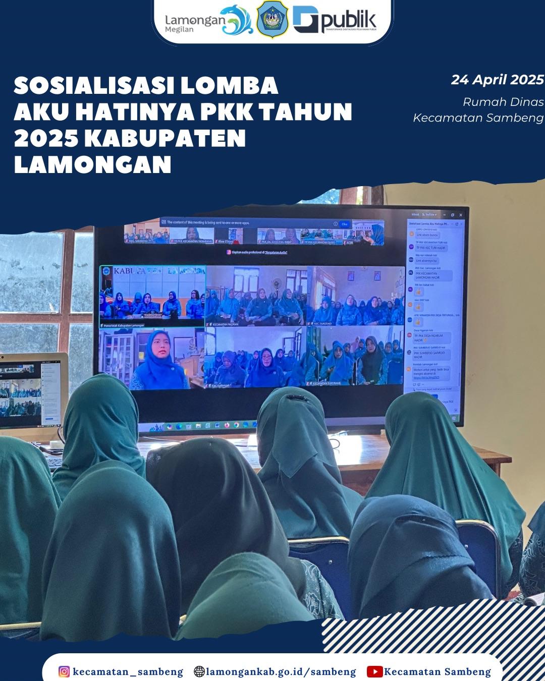 SOSIALISASI LOMBA AKU HATINYA PKK TAHUN 2025 KABUPATEN LAMONGAN