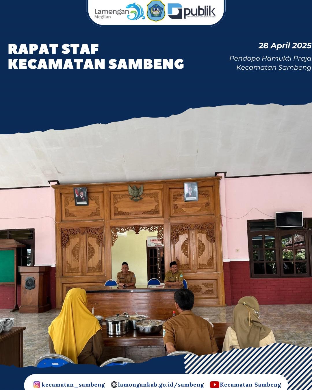 RAPAT STAF KECAMATAN SAMBENG