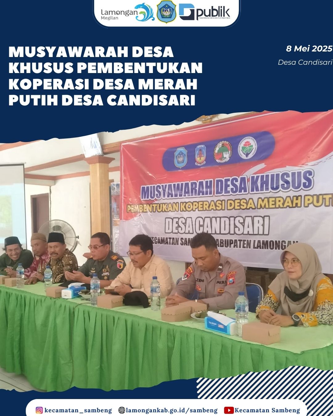 MUSYAWARAH DESA KHUSUS PEMBENTUKAN KOPERASI MERAH PUTIH DESA CANDISARI