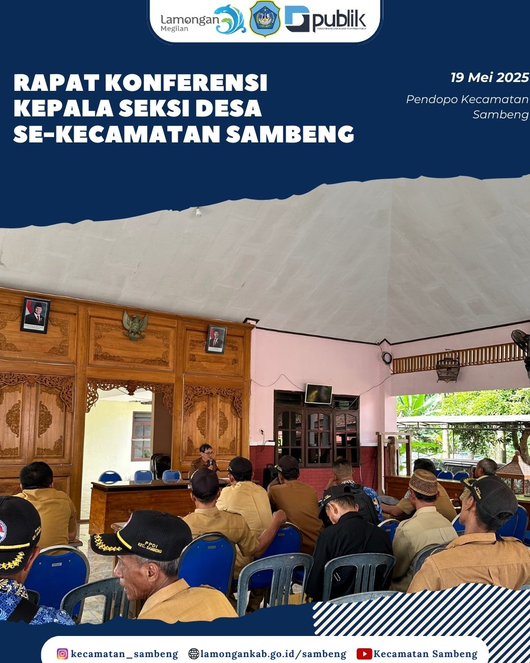 RAPAT KONFERENSI KEPALA SEKSI DESA SE- KECAMATAN SAMBENG