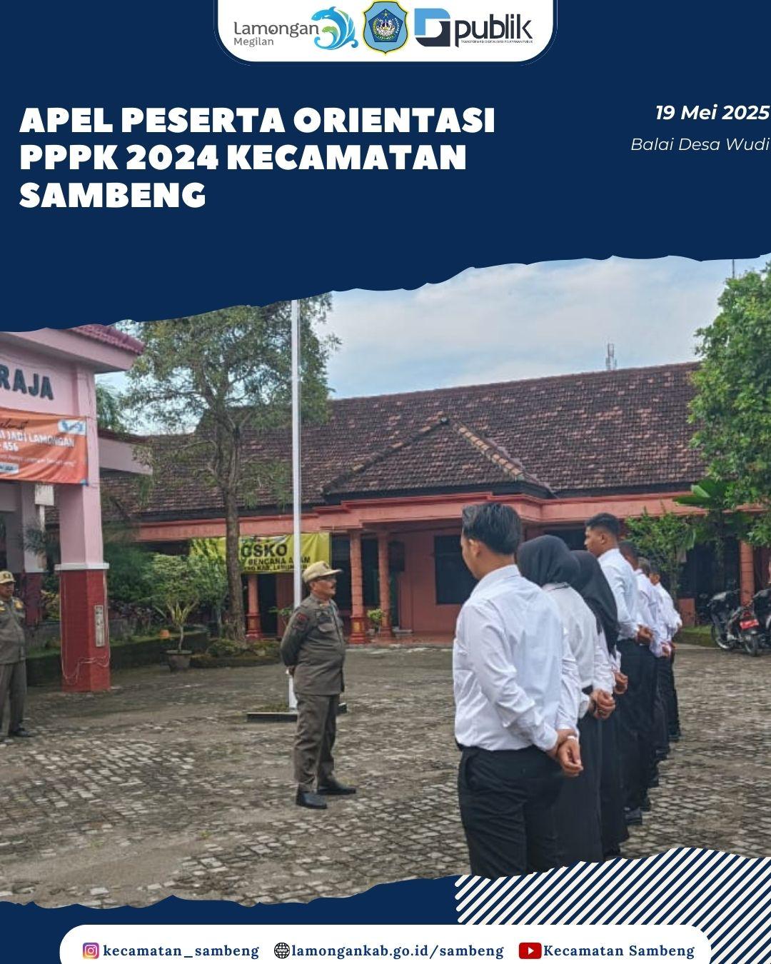 APEL PESERTA ORIENTASI PPPK 2024 KECAMATAN SAMBNENG