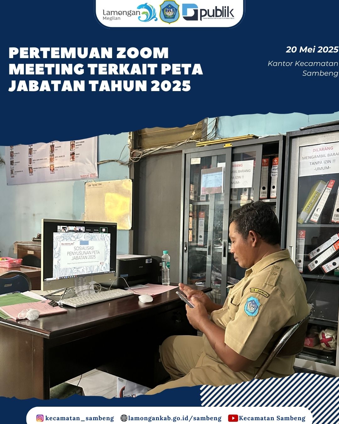 PERTEMUAN ZOOM MEETING TERKAIT PETA JABATAN TAHUN 2025