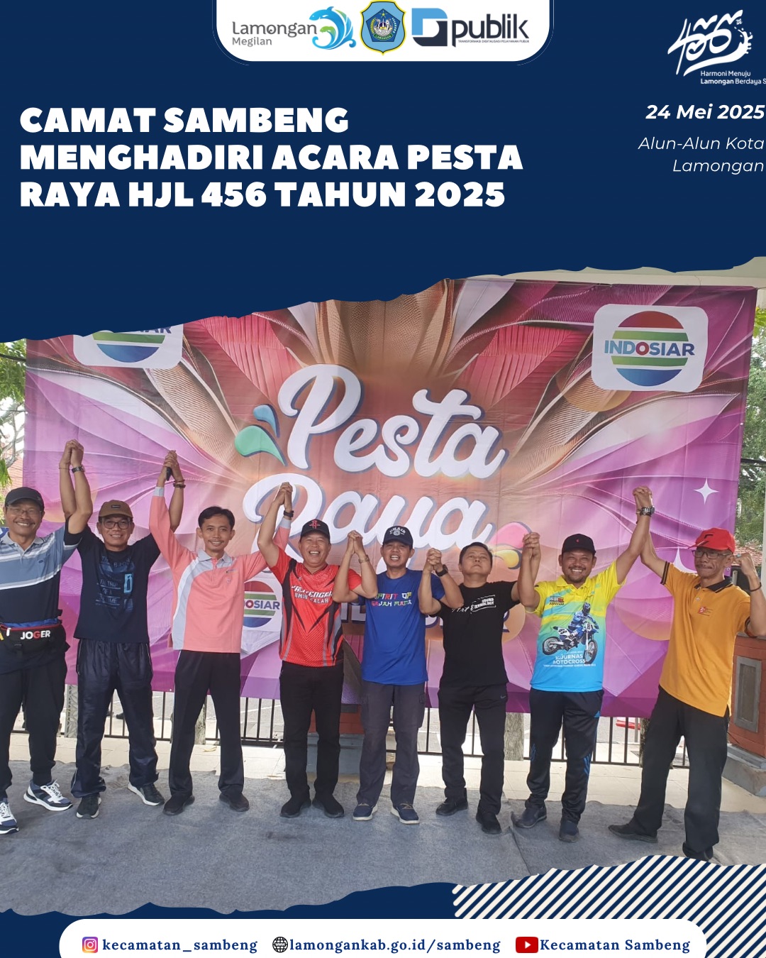 CAMAT SAMBENG HADIRI PESTA RAYA BERSAMA INDOSIAR DALAM RANGKA HJL 456 TAHUN