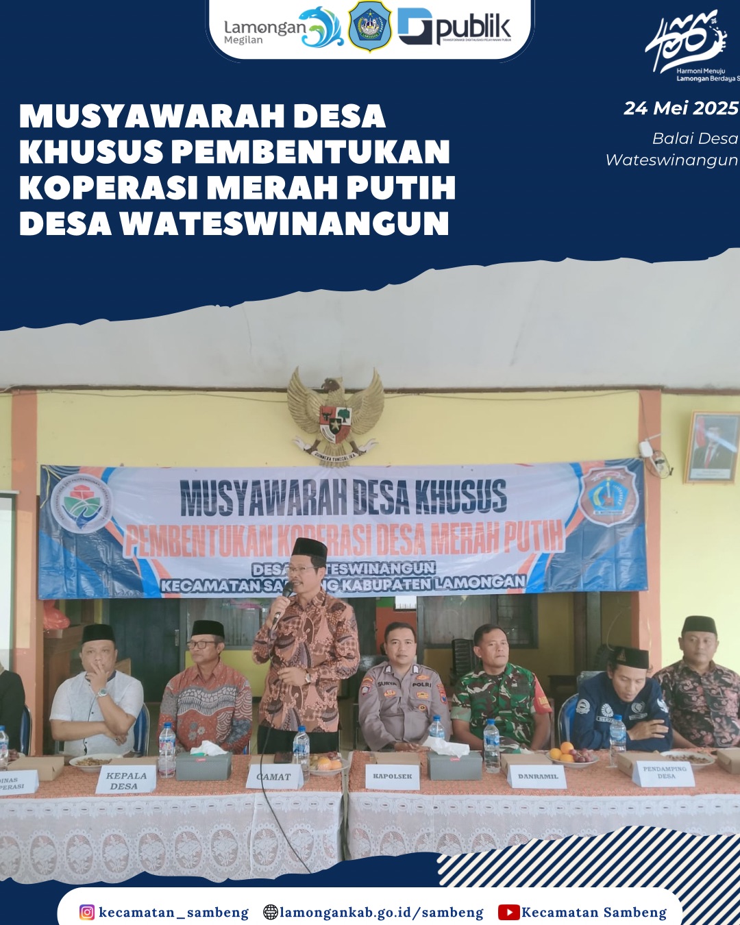 MUSYAWARAH DESA KHUSUS PEMBENTUKAN KOPERASI MERAH PUTIH DESA WATESWINANGUN