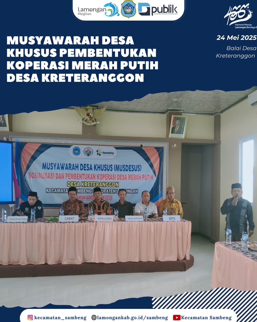 MUSYAWARAH DESA KHUSUS PEMBENTUKAN KOPERASI MERAH PUTIH DESA KRETERANGGON