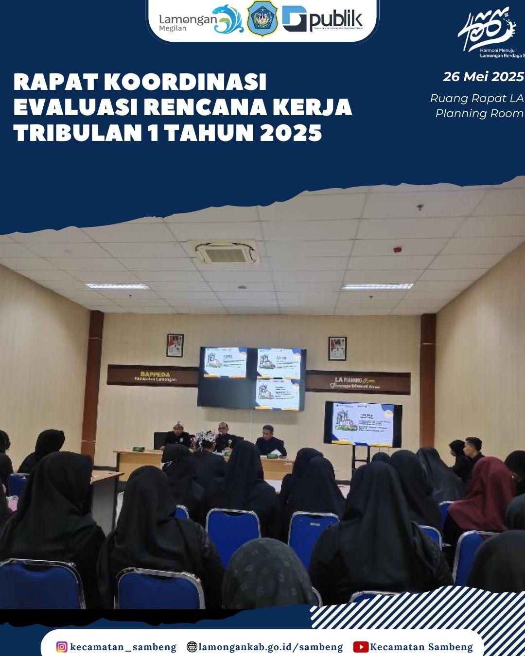 RAPAT KOORDINASI EVALUASI RENCANA KERJA TRIBULAN I TAHUN 2025