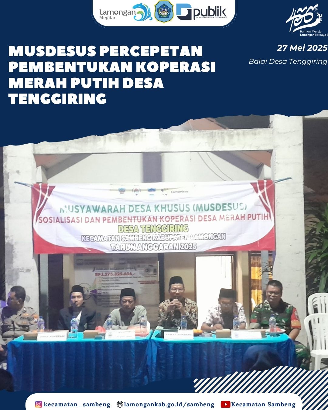 MUSDESUS PERCEPATAN PEMBENTUKAN KOPEASI MERAH PUTIH DESA TENGGIRING