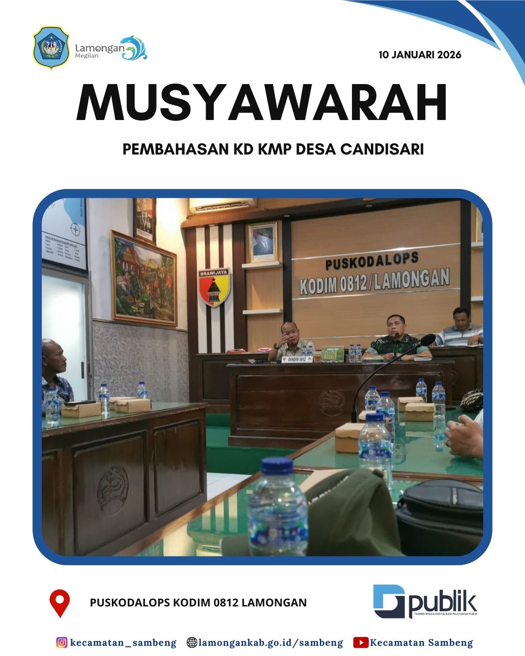 Foto: MUSYAWARAH PEMBANGUNAN KD KMP DESA CANDISARI