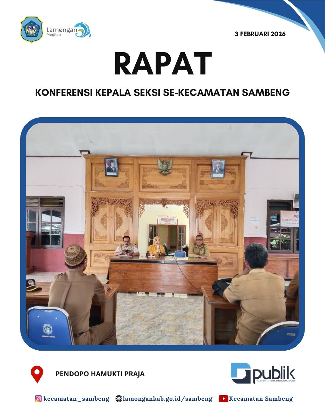 Foto: RAPAT KONFERENSI KEPALA DESA SE-KECAMATAN SAMBENG