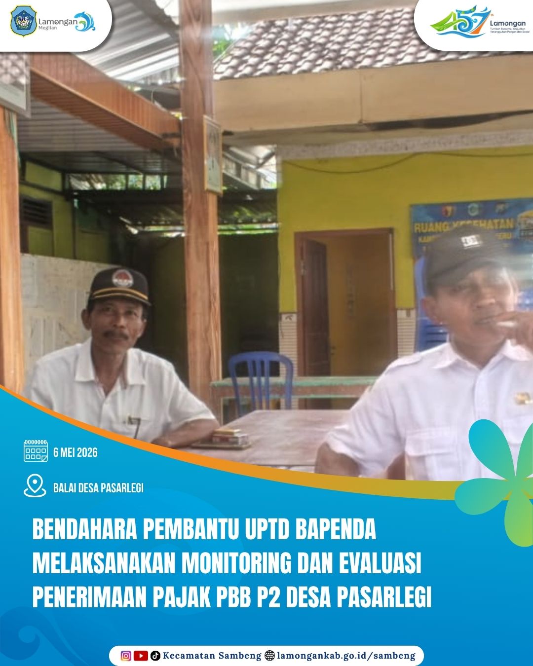 Foto: TINGKATKAN KEPATUHAN WAJIB PAJAK, BENDAHARA PEMBANTU UPTD BAPENDA TINJAU LANGSUNG CAPAIAN PBB P2 DESA PASARLEGI