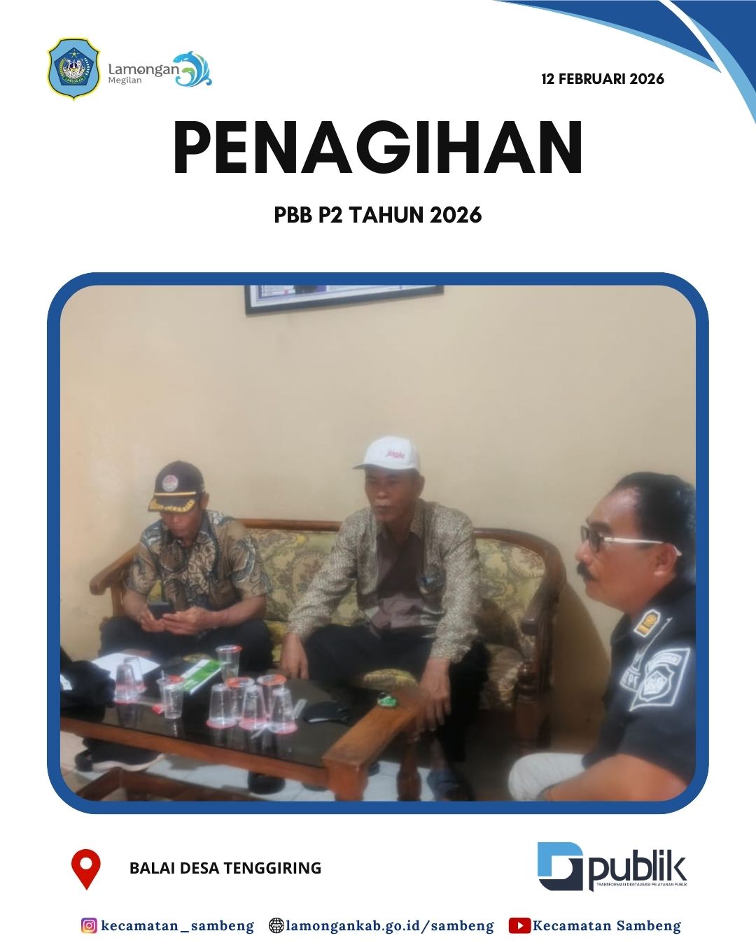 Foto: PENAGIHAN PAJAK PBB P2 DESA TENGGIRING