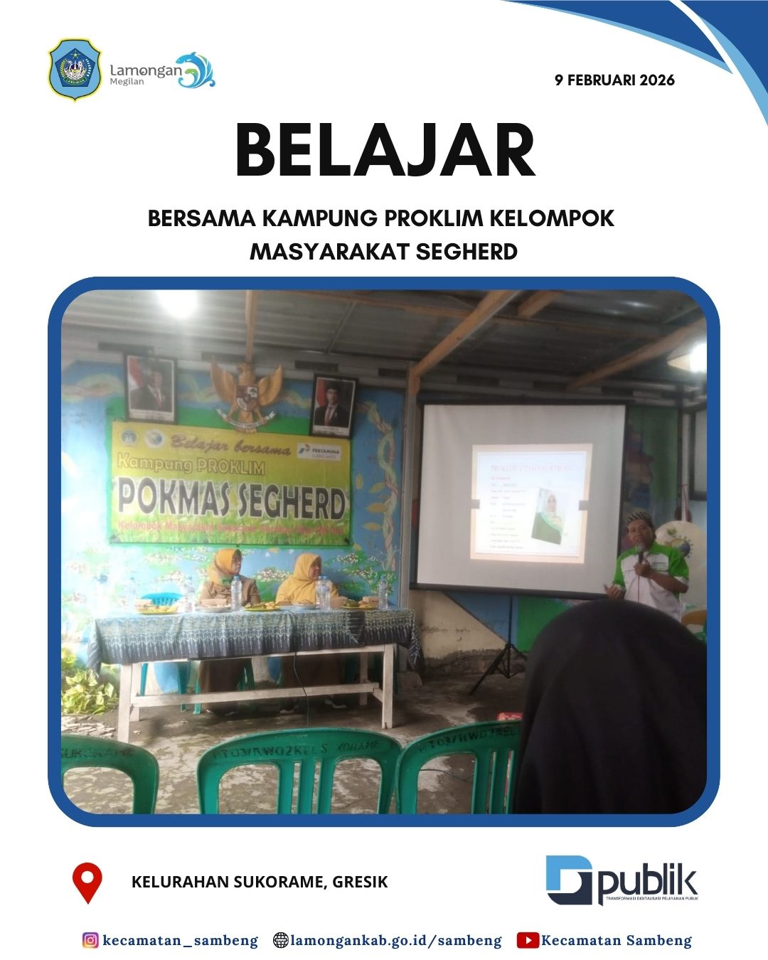 Foto: STUDI TIRU BERSAMA KAMPUNG PROKLIM KELOMPOK MASYARAKAT SEGHERD