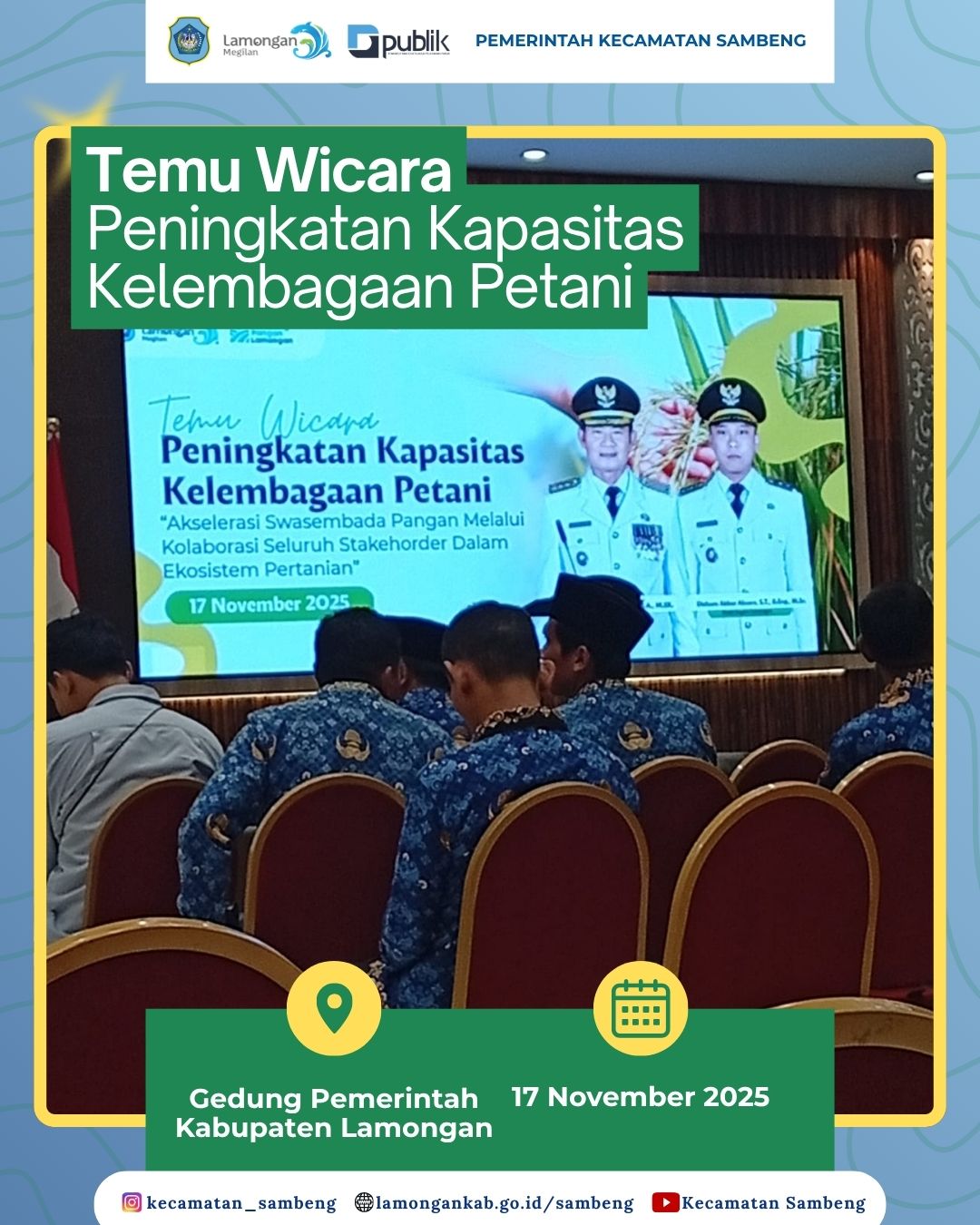 TEMU WICARA PENINGKATAN KAPASITAS KELEMBAGAAN PETANI