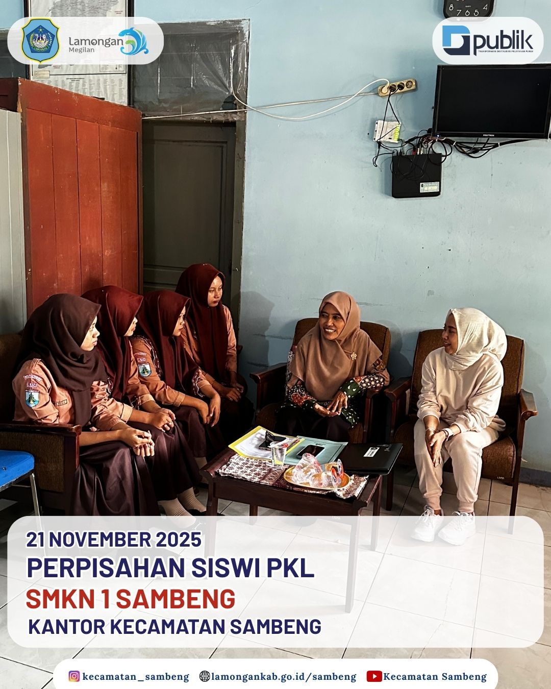 Foto: PELEPASAN SISWI PKL SMKN 1 SAMBENG