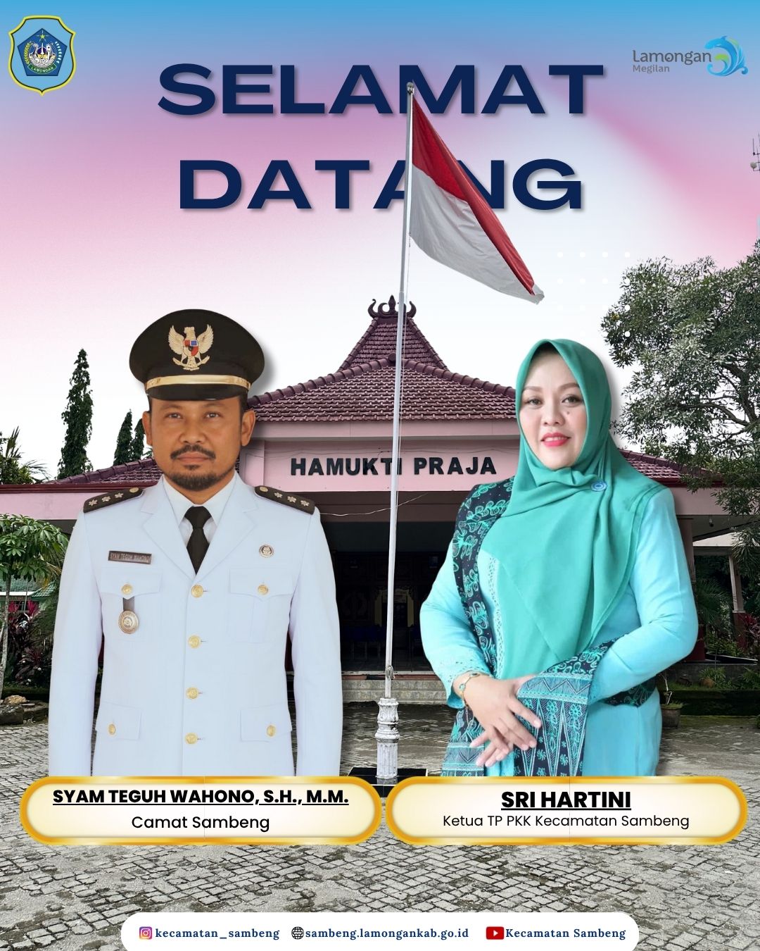 Foto: SELAMAT DATANG CAMAT SAMBENG YANG BARU