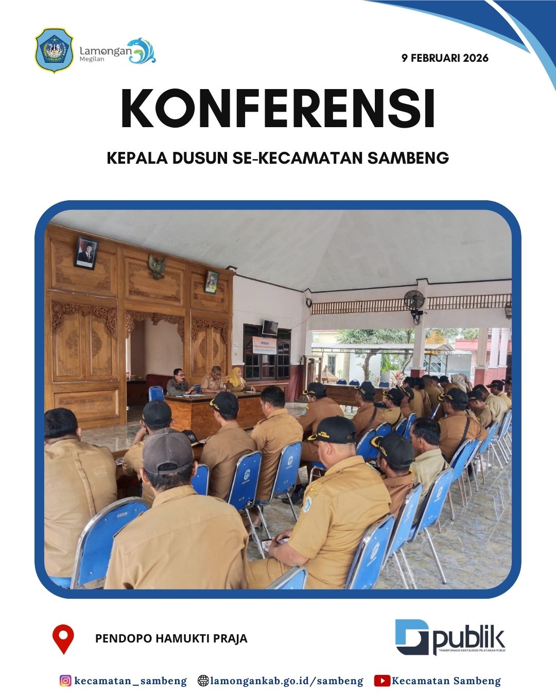 Foto: RAPAT KONFERENSI KEPALA DUSUN SE-KECAMATAN SAMBENG