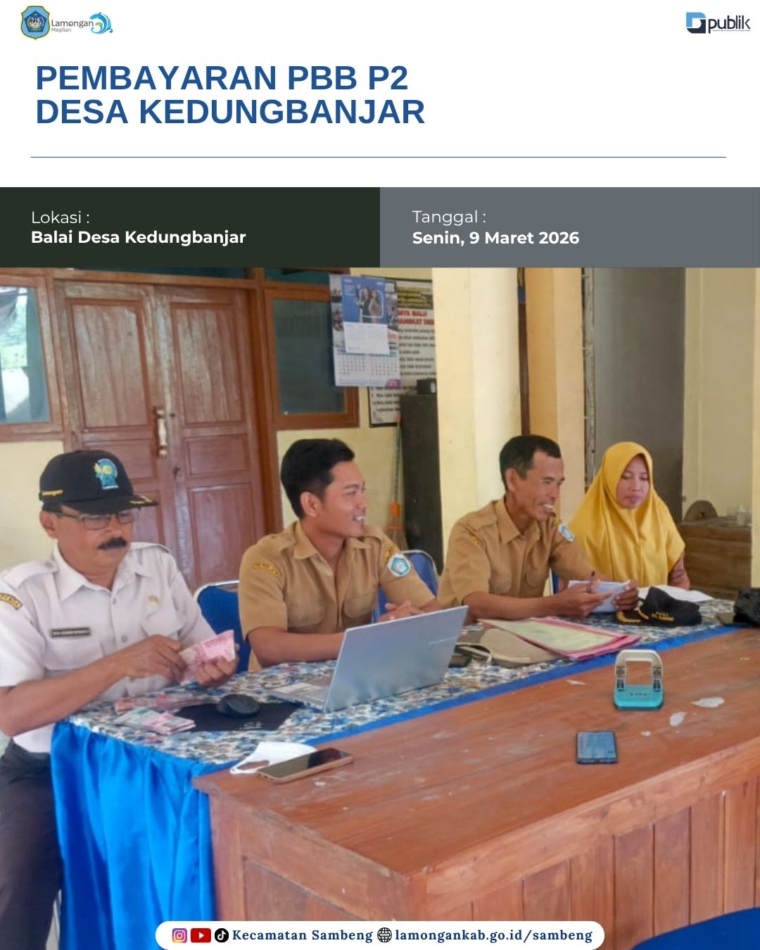 Foto: PEMBAYARAN PBB P2 DESA KEDUNGBANJAR