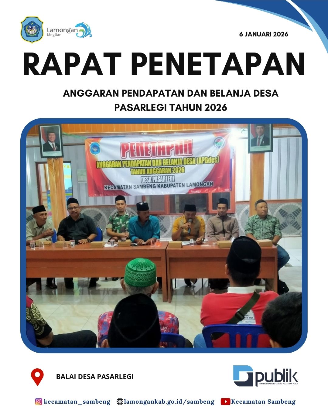 Foto: RAPAT PENETAPAN ANGGARAN PENDAPATAN DAN BELANJA DESA PASARLEGI 2026