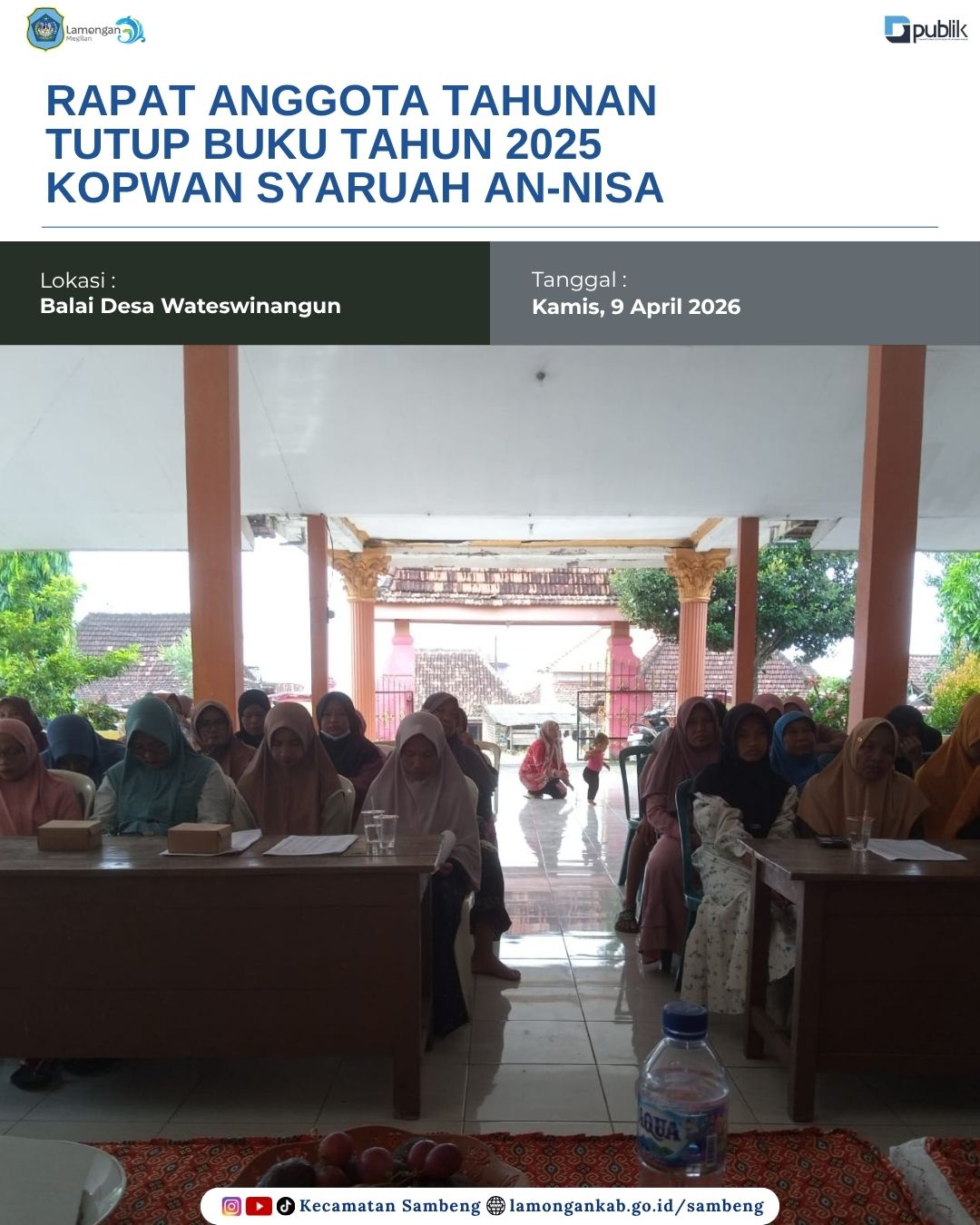 Foto: RAPAT ANGGOTA TAHUNAN TUTUP BUKU TAHUN 2025 KOPWAN SYARIAH AN-NISA