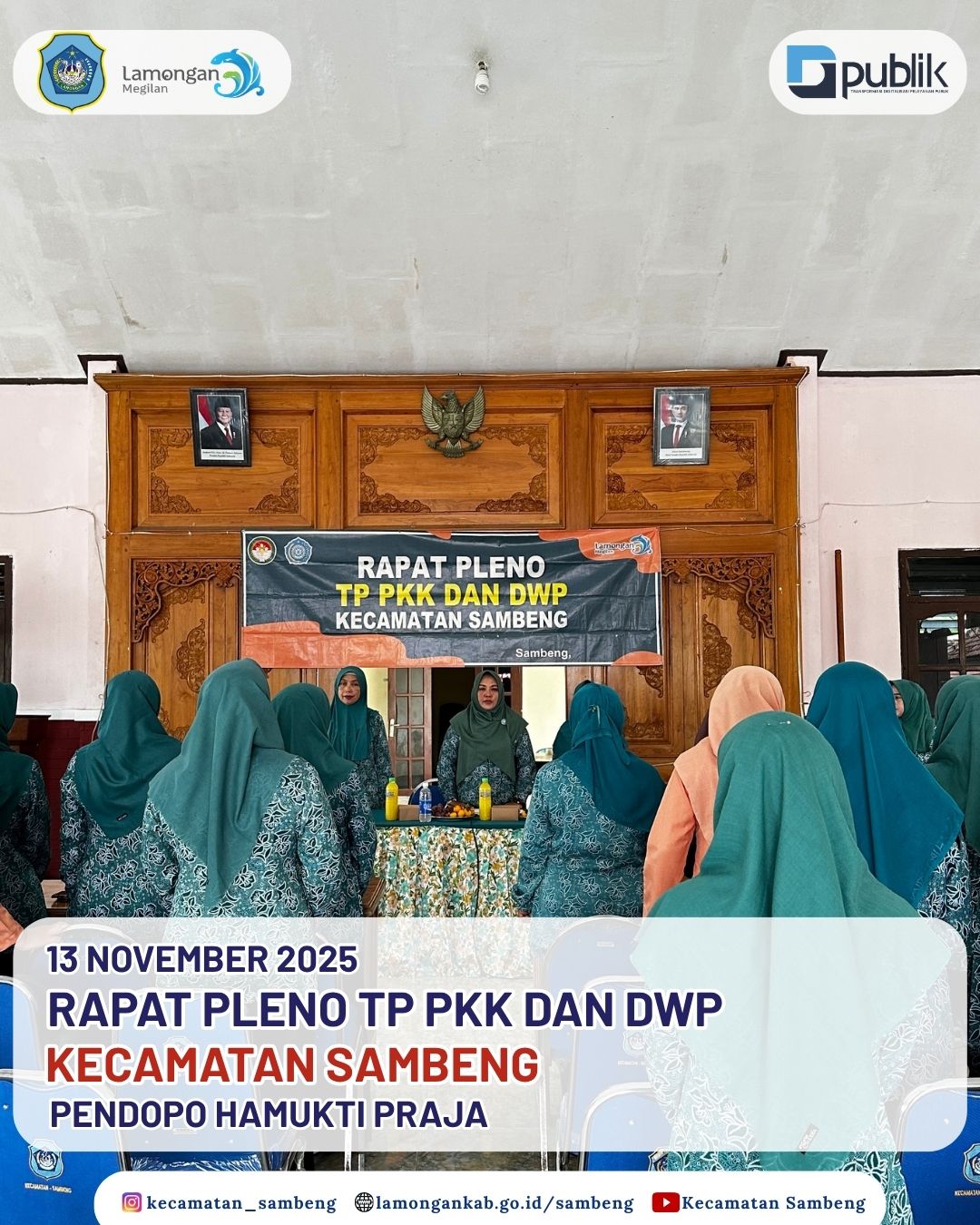 Foto: RAPAT PLENO TP PKK DAN DWP KECAMATAN SAMBENG