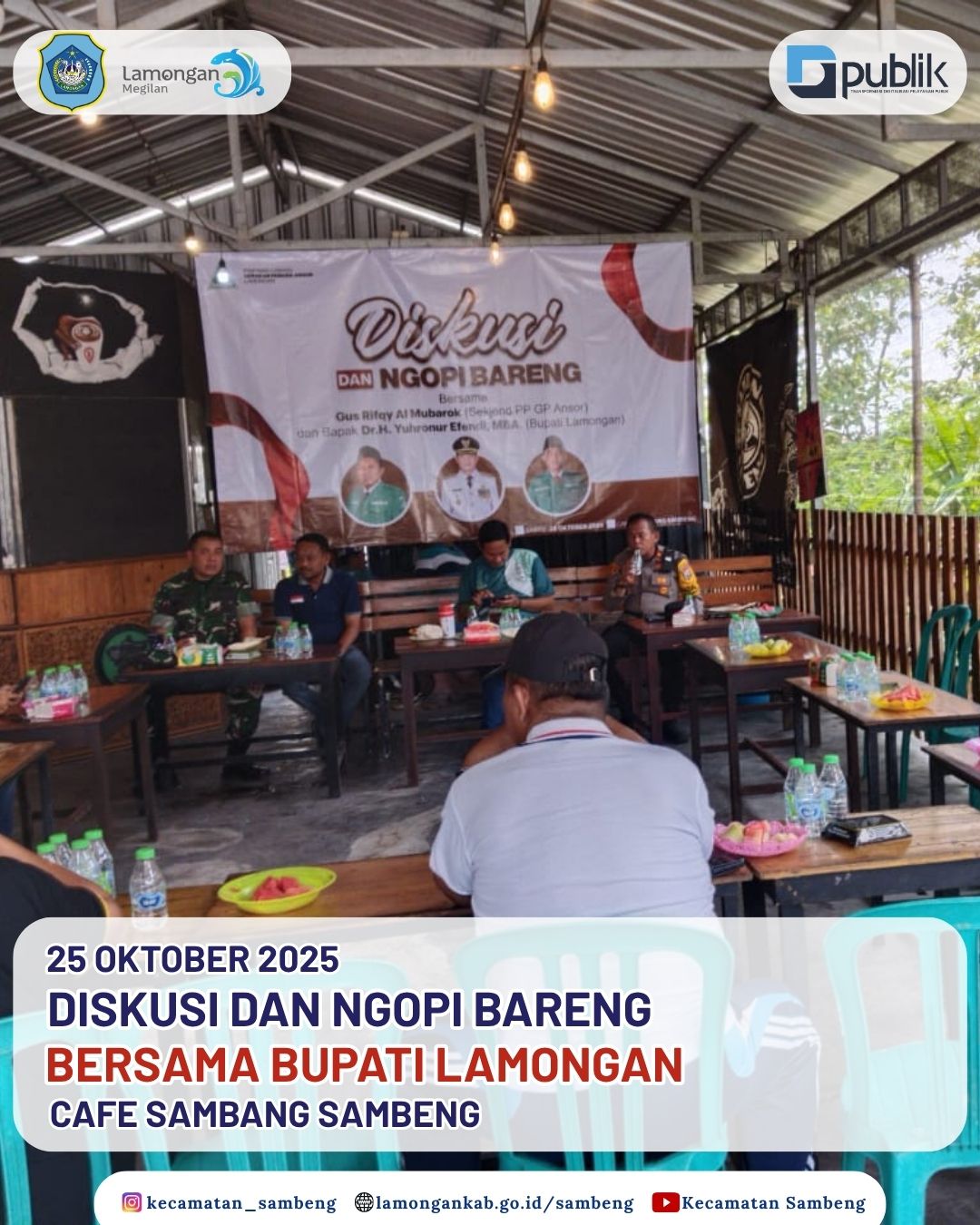 Foto: DISKUSI PUBLIK DAN NGOPI BARENG BERSAMA BUPATI LAMONGAN