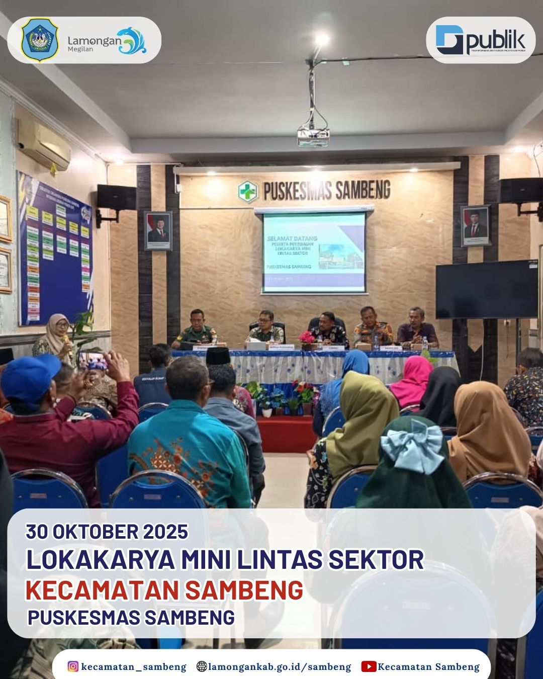 Foto: LOKAKARYA MINI LINTAS SEKTOR KECAMATAN SAMBENG