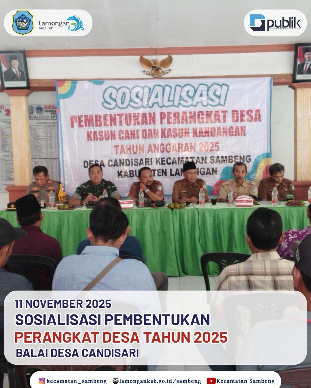 Foto: SOSIALISASI PEMBENTUKAN PERANGKAT DESA CANDISARI TAHUN 2025
