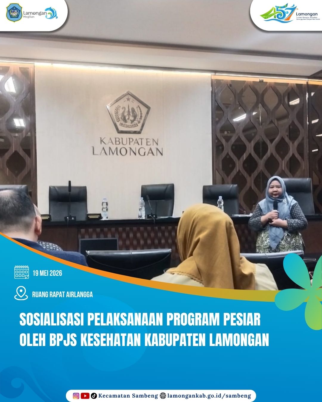 Foto: SOSIALISASI PELAKSANAAN PROGRAM PESIAR BPJS KESEHATAN: KECAMATAN SAMBENG SIAP BERSINERGI TINGKATKAN CAKUPAN KESEHATAN