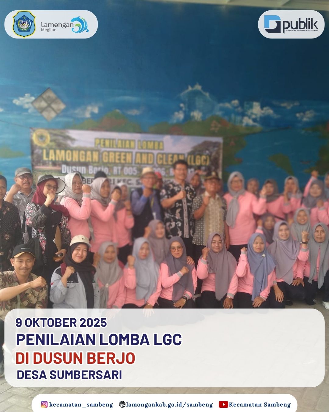 Foto: PENILAIAN LOMBA LGC DI DUSUN BERJO DESA SUMBERSARI