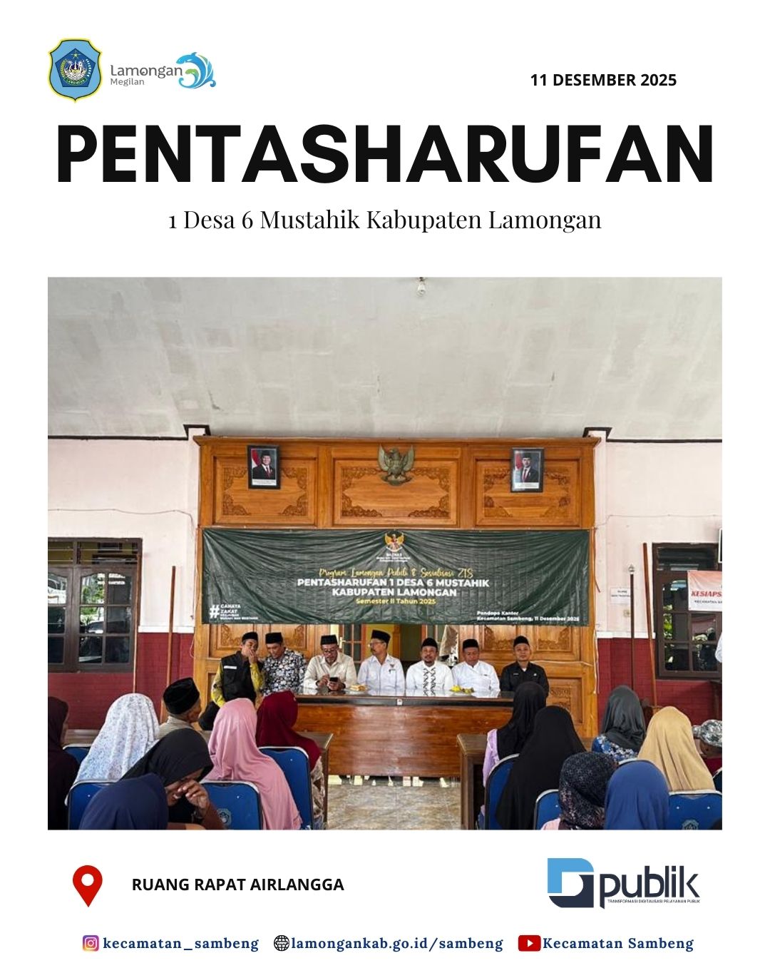 Foto: PENTASHARUFAN 1 DESA 6 MUSTAHIK KABUPATEN LAMONGAN