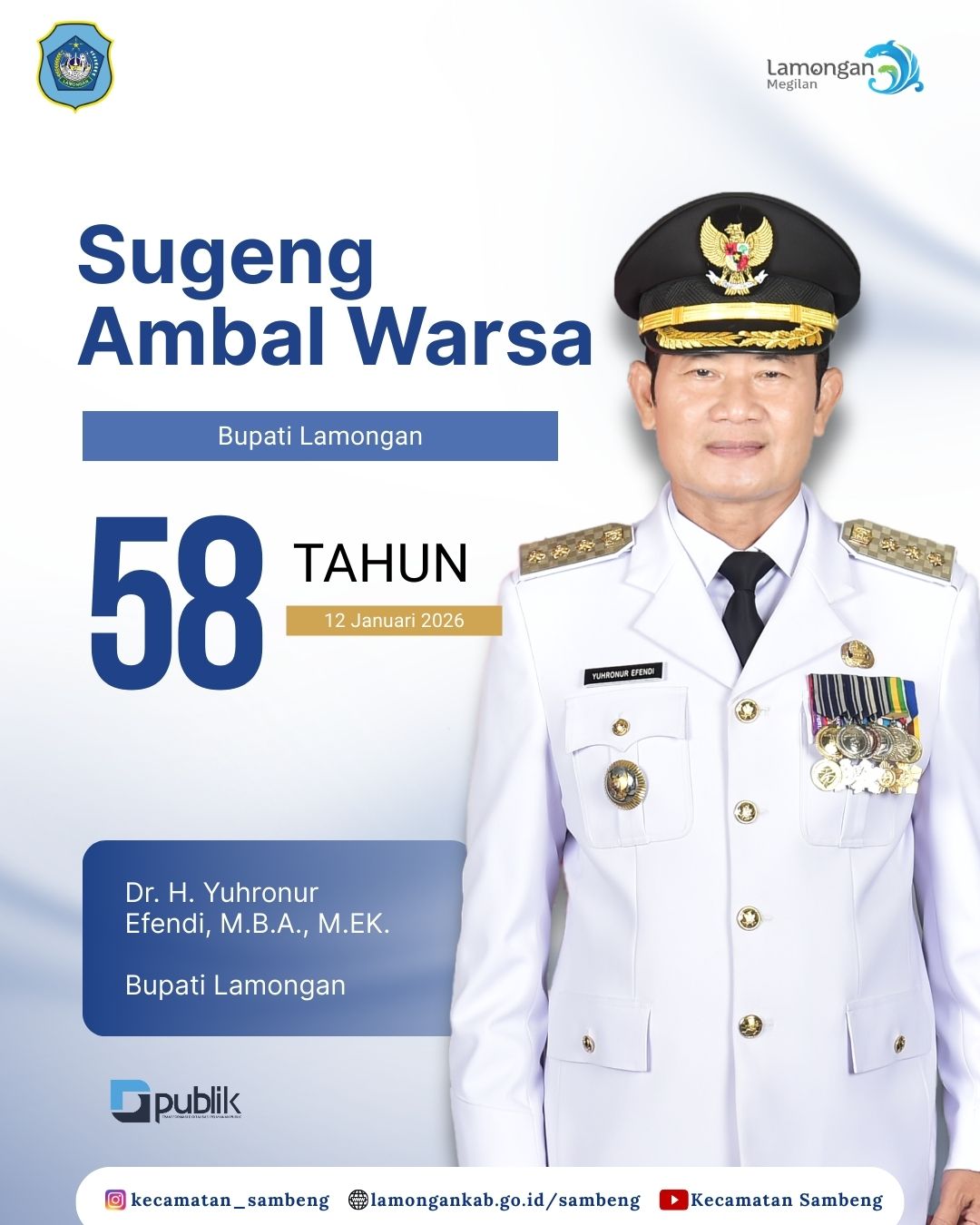 Foto: SUGENG AMBAL WARSA BUPATI LAMONGAN