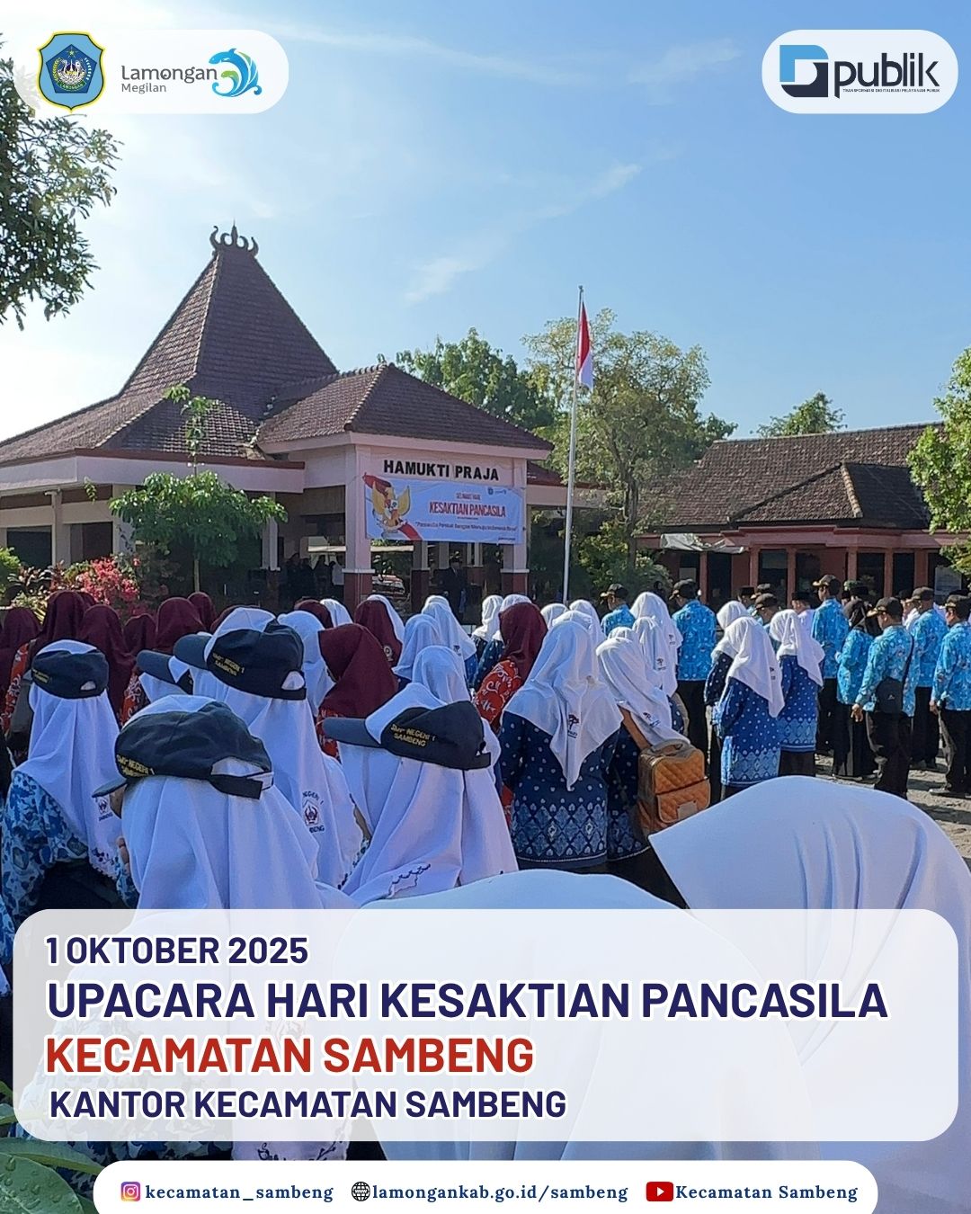 Foto: UPACARA HARI KESAKTIAN PANCASILA KECAMATAN SAMBENG